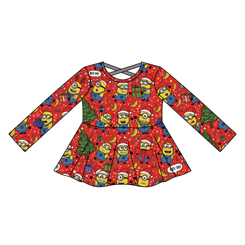 Holiday Shenanigans Gia Long Sleeve Peplum - Knit - Pre Order - Christmas Special
