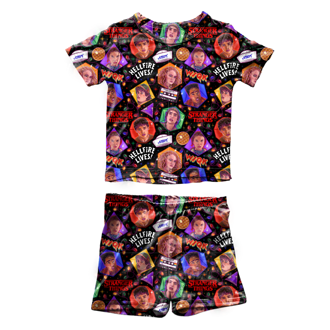 Upside Down Night Fawn Short Sleeve Short Set Bamboo - PRE ORDER
