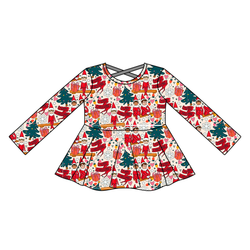 Milk & Mischief Gia Long Sleeve Peplum - Knit - Pre Order - Christmas Special