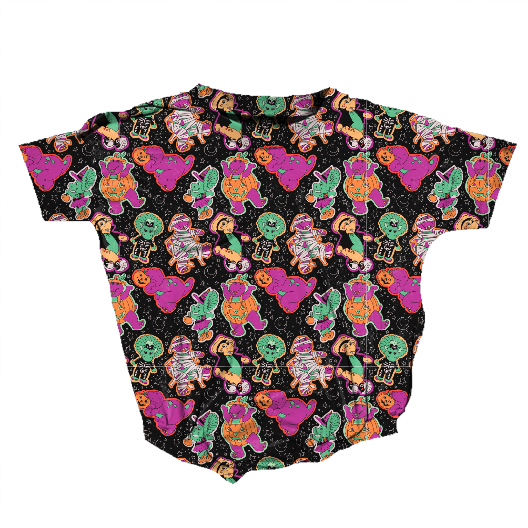 Dino Boo Bash Opal Short Sleeve Bubble Bamboo - PRE ORDER