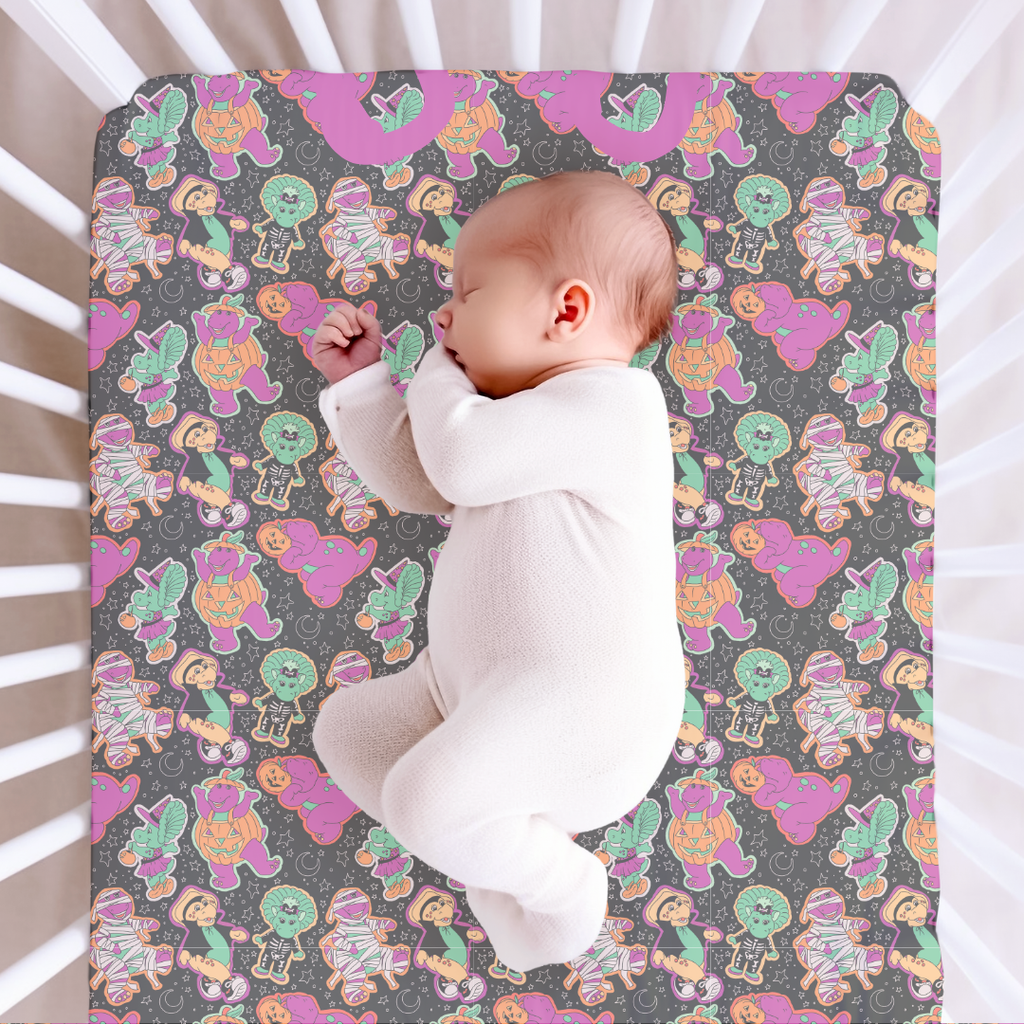 Dino Boo Bash Fitted Sheet Knit - PRE ORDER