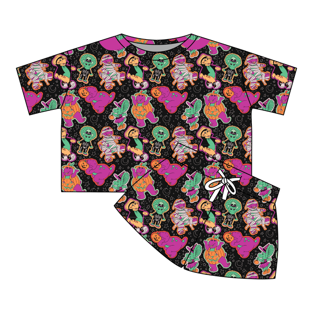 Dino Boo Bash - Kickback Oversized Ribbed Lounge Set - PRE ORDER