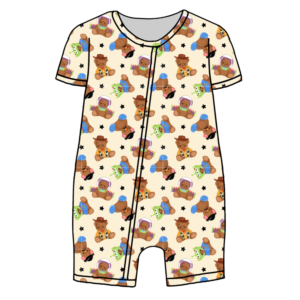 Toy Box Besties Bliss Short Sleeve Zippy Bamboo - PRE ORDER