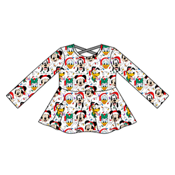 Jolly Holiday Crew Gia Long Sleeve Peplum - Knit - Pre Order - Christmas Special
