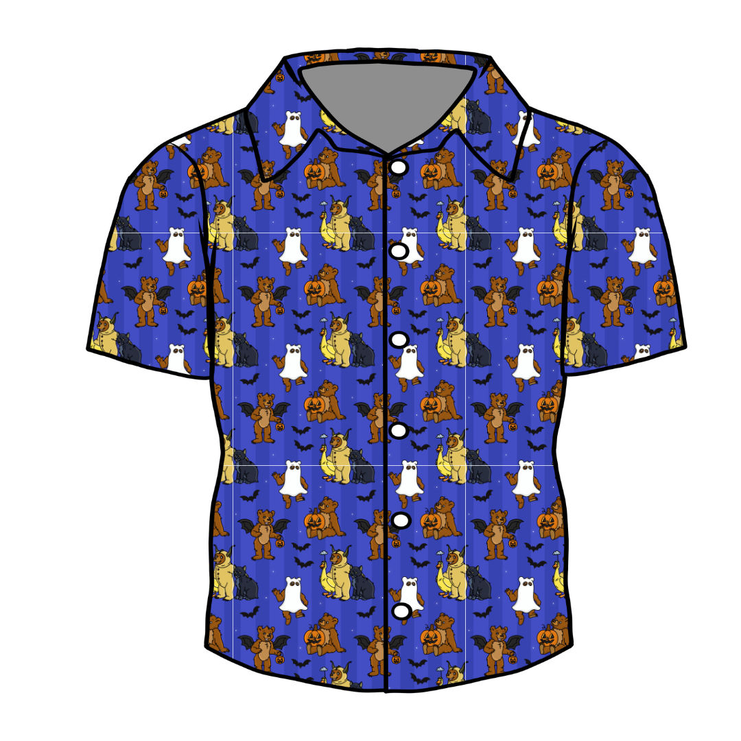 Goblin Night Twilight Men's Button Down Bamboo - Pre Order