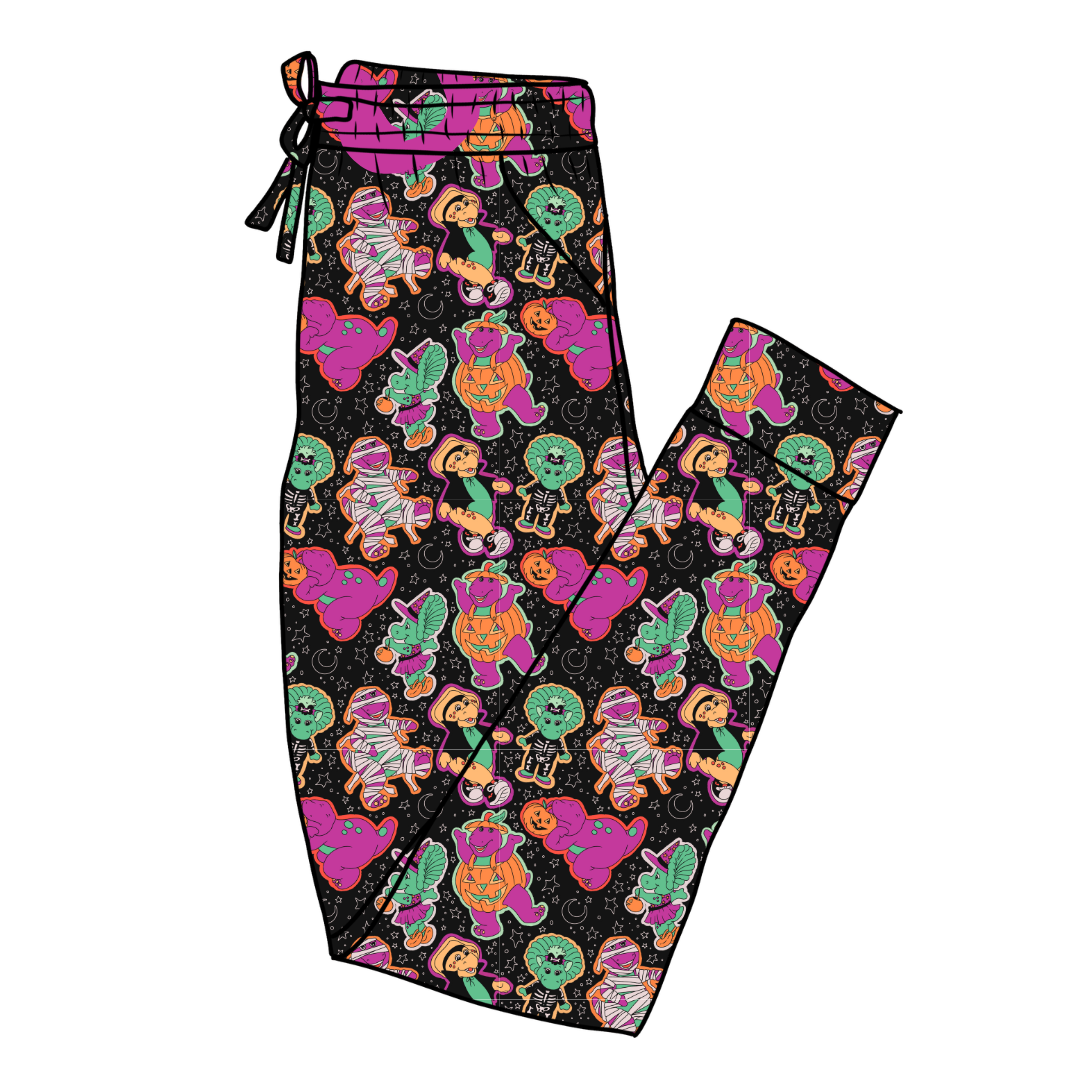 Dino Boo Bash Daze Adult Bamboo Joggers - Pre Order