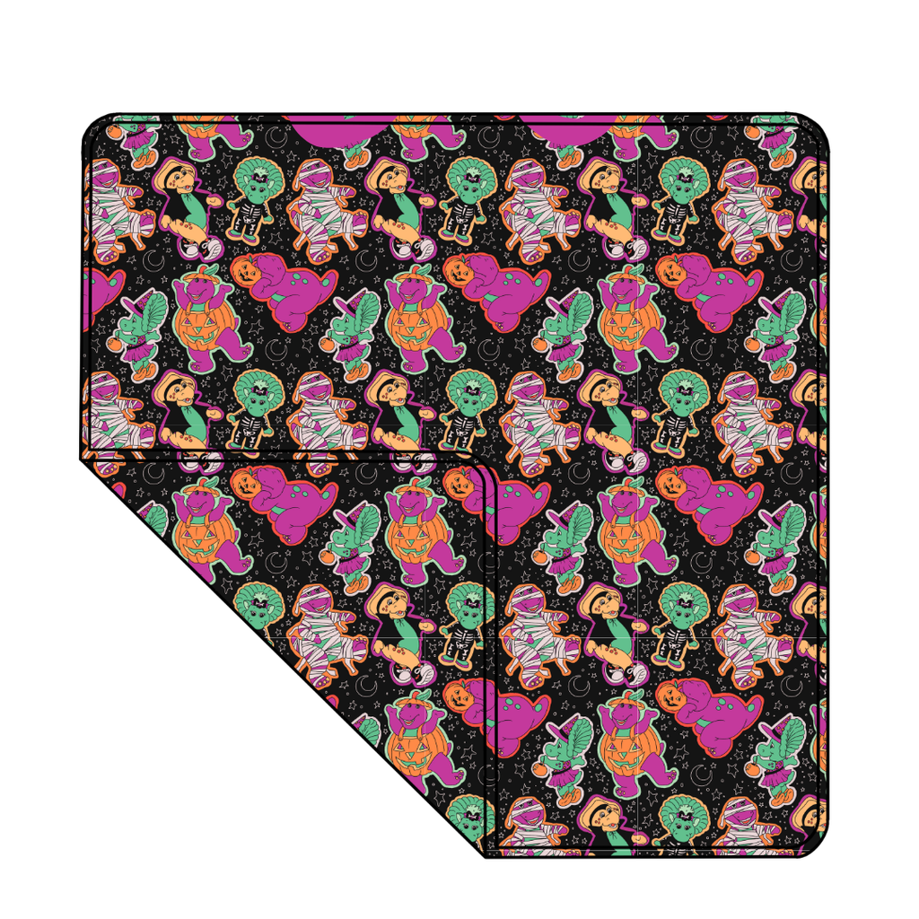 Dino Boo Bash Cloud Nine Oversized Blanket Bamboo - PRE ORDER