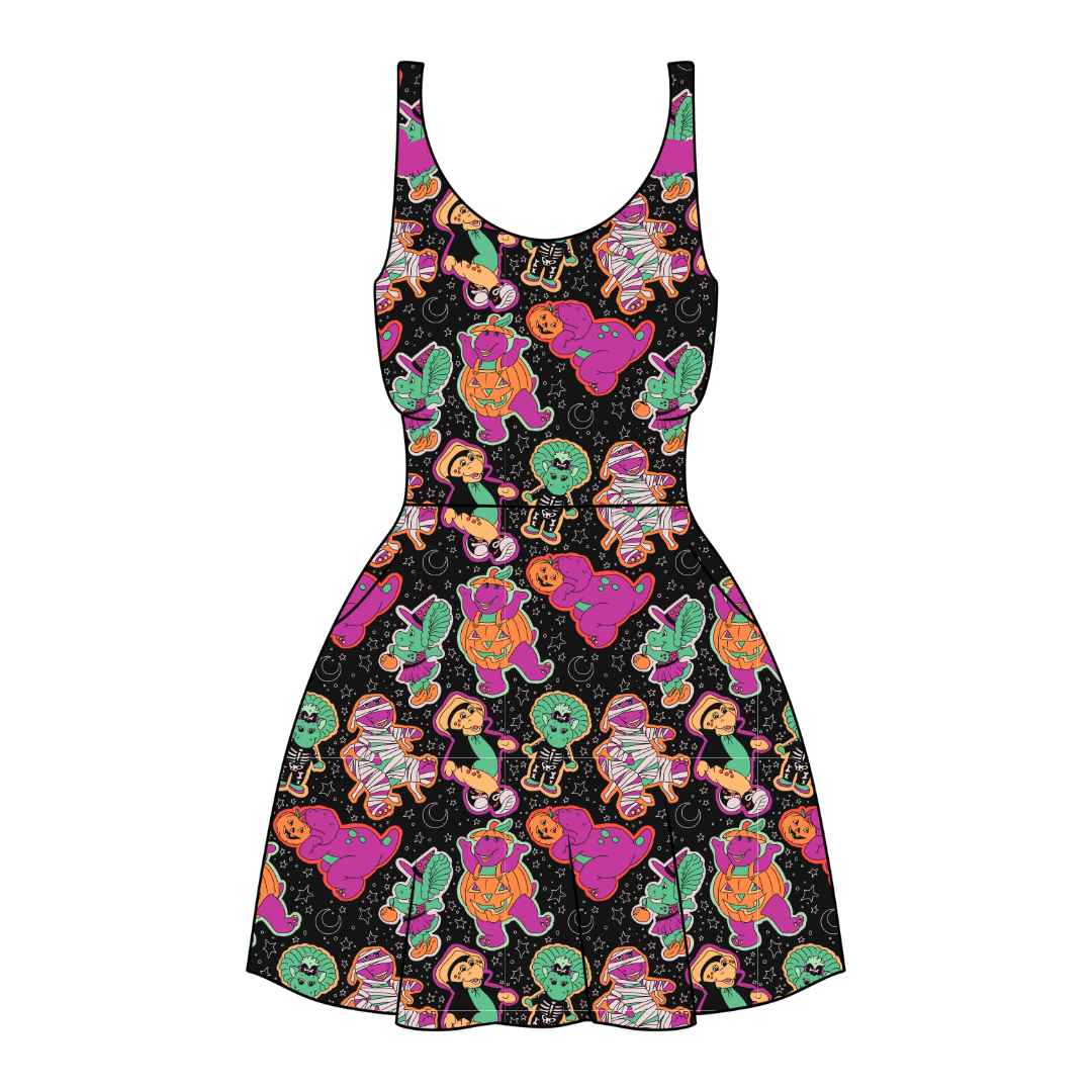 Dino Boo Bash - Women's Reverie Dress - Pre Order