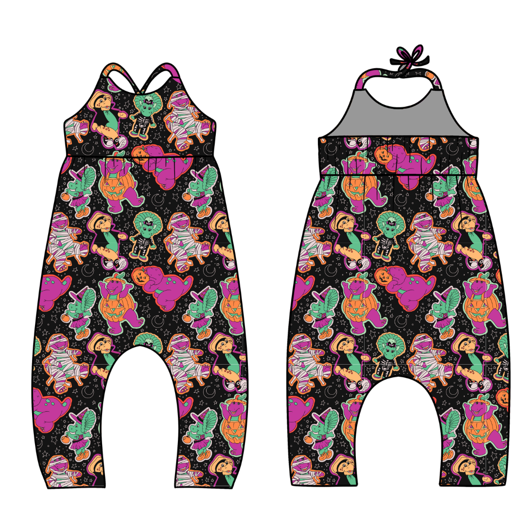 Dino Boo Bash - Brielle Halter Jumpsuit Knit - PRE ORDER