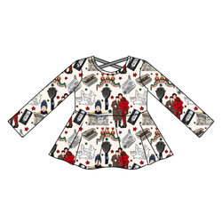 Alone at Home Gia Long Sleeve Peplum - Knit - Pre Order - Christmas Special