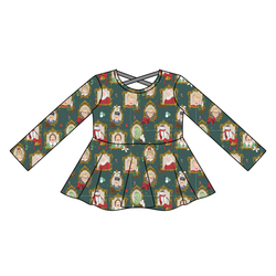 Holiday Box Office Gia Long Sleeve Peplum - Knit - Pre Order - Christmas Special