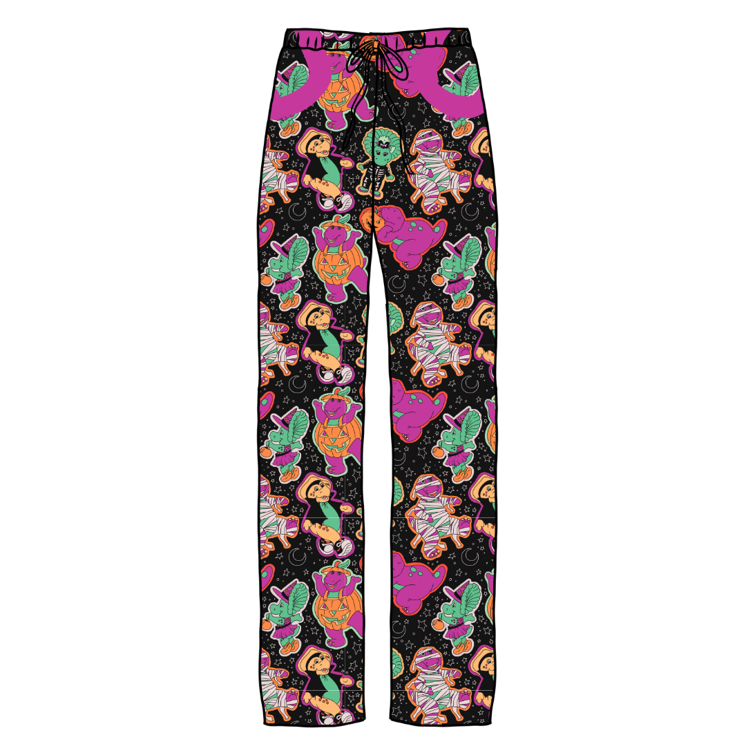 Dino Boo Bash Cosmic Adult Bamboo Pants - Pre Order