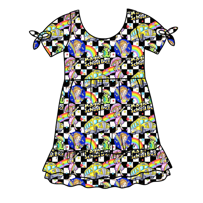 Magic School  Days Serenity Short Sleeve Lounge Dress - PRE ORDER