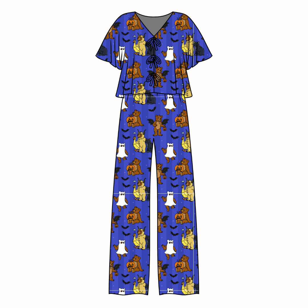 Goblin Night Lollipop Women's Front Tie Set Bamboo - Pre Order