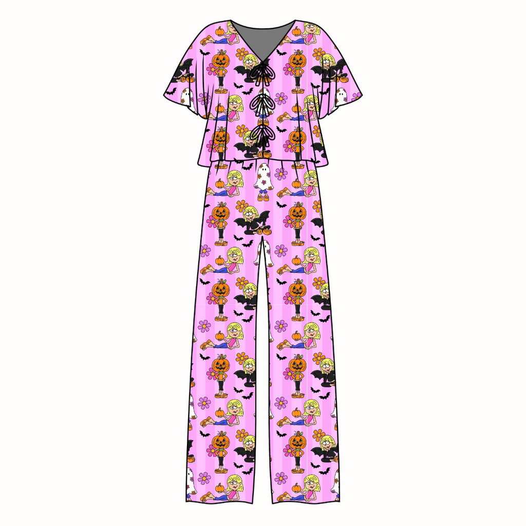 Hey Now Hey Now Lollipop Women's Front Tie Set Bamboo - Pre Order