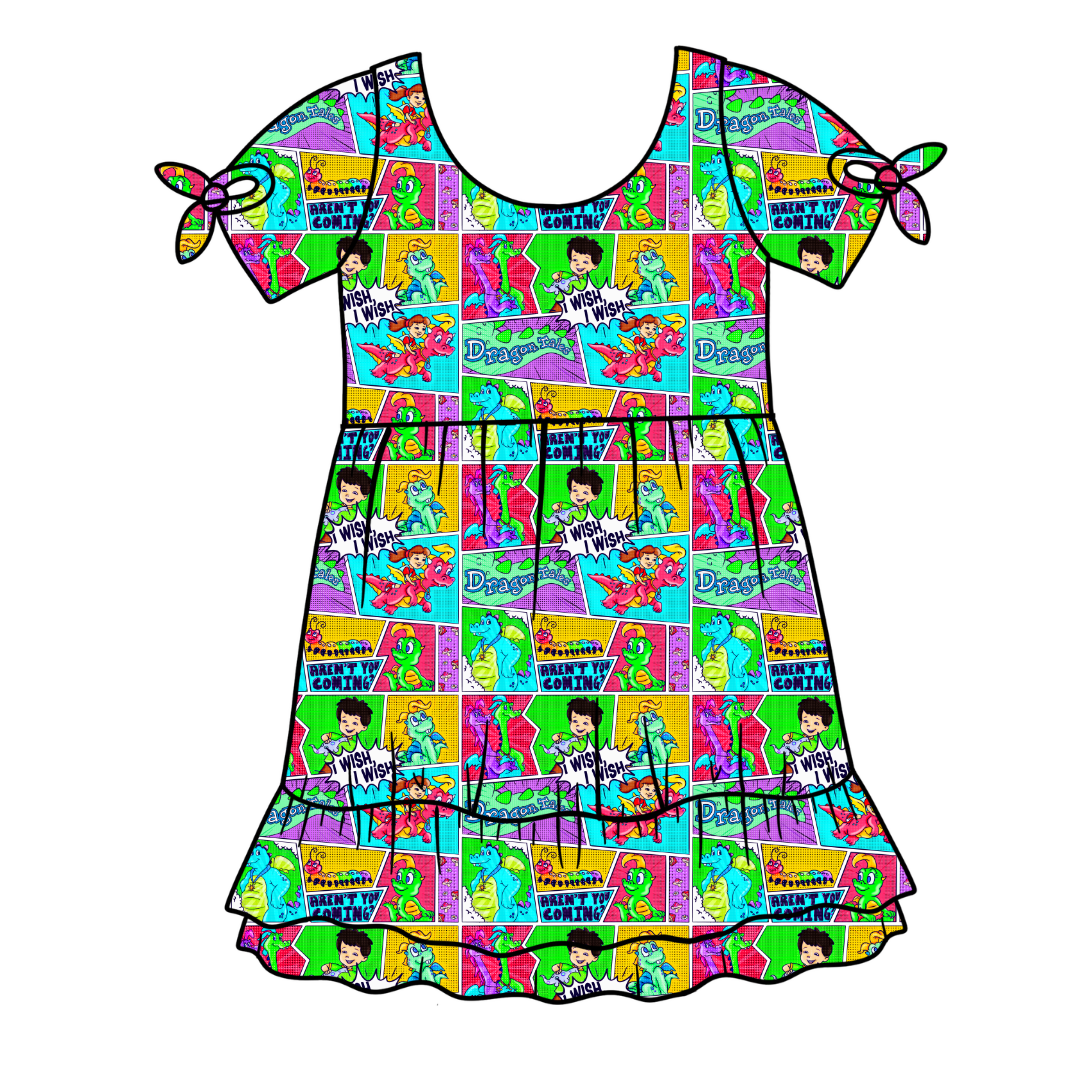 Dragon Dreams Serenity Short Sleeve Lounge Dress - PRE ORDER