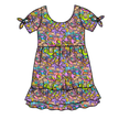 90's Playdate Serenity Short Sleeve Lounge Dress - PRE ORDER