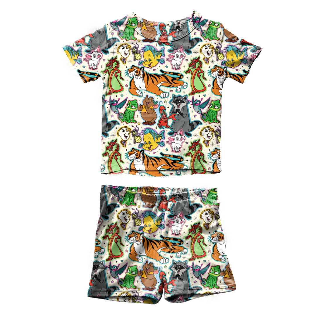 Storybook Squad Fawn Short Sleeve Short Set Bamboo - PRE ORDER