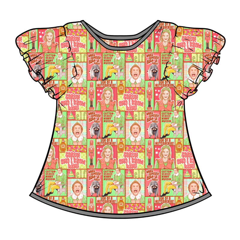 Someone Needs a Hug Wynn Flutter Sleeve Top - Bamboo - Pre Order - Christmas Special