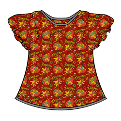 Turbo Wynn Flutter Sleeve Top - Bamboo - Pre Order - Christmas Special