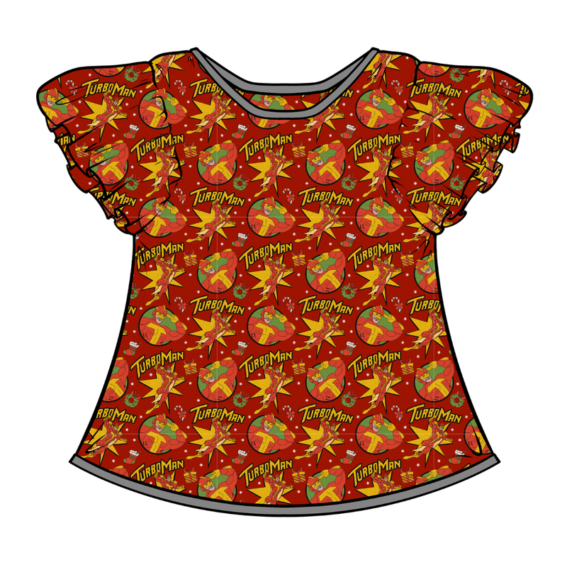 Turbo Wynn Flutter Sleeve Top - Bamboo - Pre Order - Christmas Special