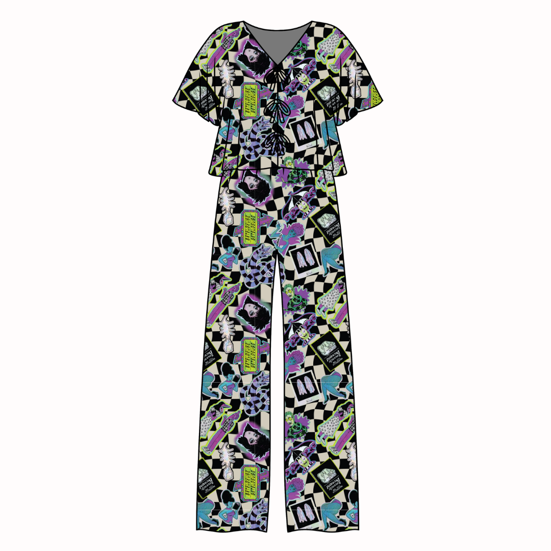 Strange - Lollipop Women's Front Tie Set Bamboo - Pre Order