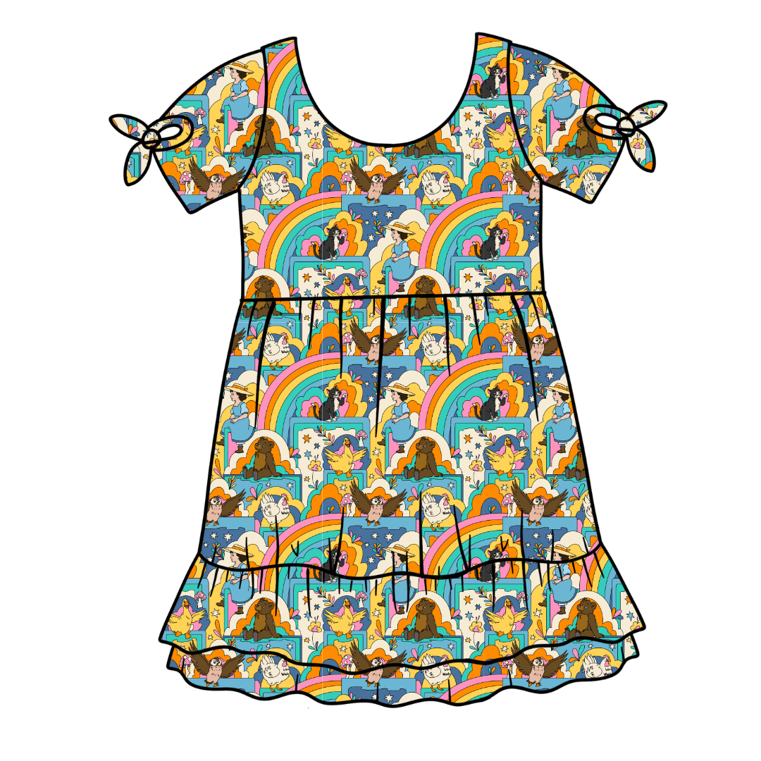 Painted Skys Serenity Short Sleeve Lounge Dress - PRE ORDER
