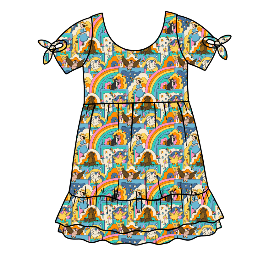 Painted Skys Serenity Short Sleeve Lounge Dress - PRE ORDER