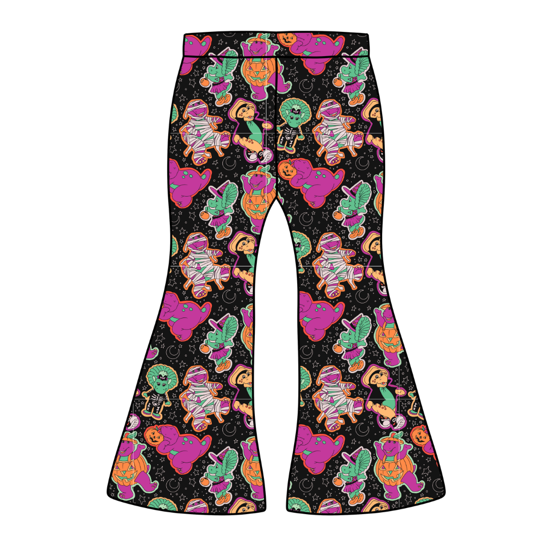 Dino Boo Bash Mod Adult Flare Bamboo Pants - Pre Order