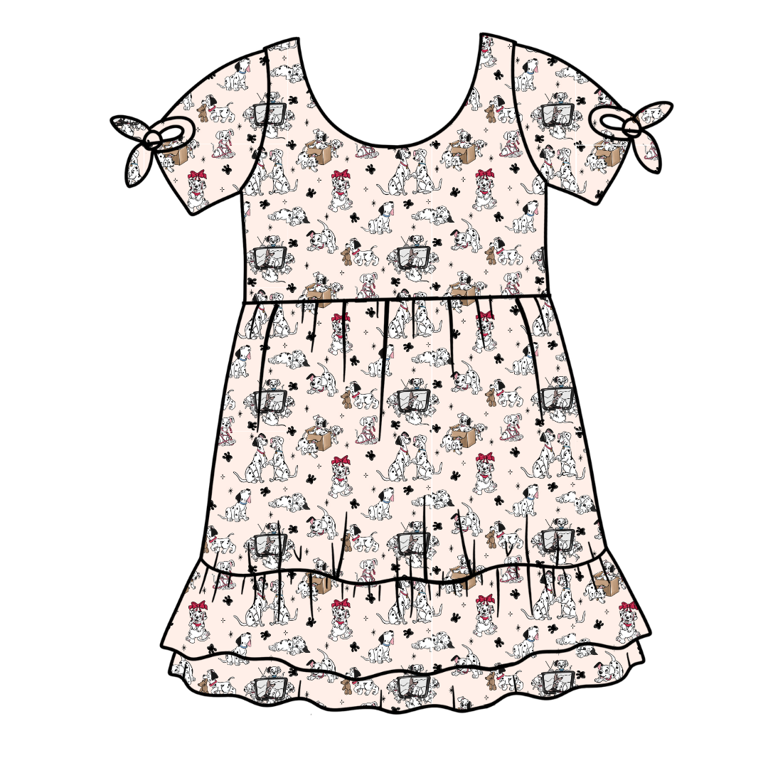Spots & Daydreams Serenity Short Sleeve Lounge Dress - PRE ORDER