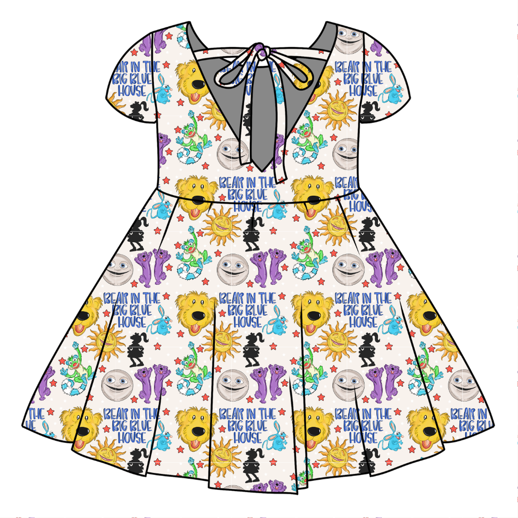 The Big House Honey Girl's Twirl Dress Bamboo - PRE ORDER