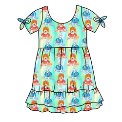 Too Much Christmas Serenity Short Sleeve Lounge Dress - Bamboo - Pre Order - Christmas Special