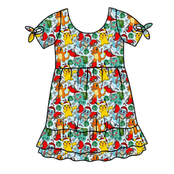Gotta Catch Christmas Serenity Short Sleeve Lounge Dress - Bamboo - Pre Order - Christmas Special