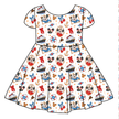 Crusin' Honey Girl's Twirl Dress Bamboo - PRE ORDER