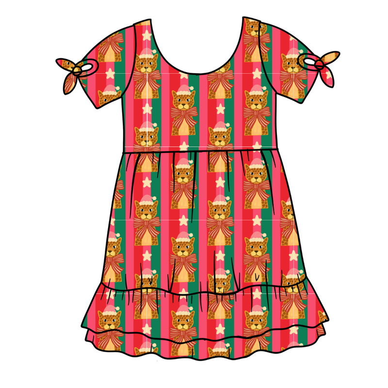Festive & Fierce Serenity Short Sleeve Lounge Dress - Bamboo - Pre Order - Christmas Special