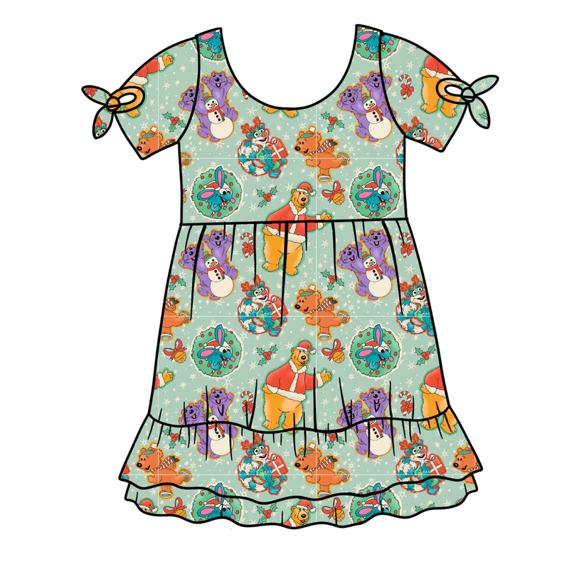 Christmas at the Big House Serenity Short Sleeve Lounge Dress - Knit - Pre Order - Christmas Special
