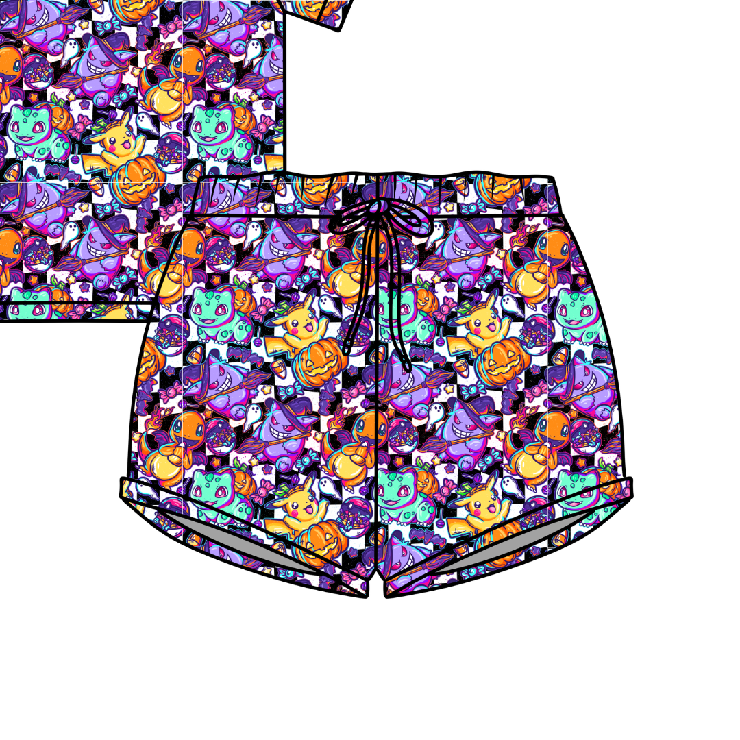 Pocket Monster Jazzy Adult Pajama Bamboo Shorts - Pre Order