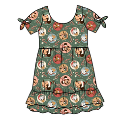 Main St Magic Serenity Short Sleeve Lounge Dress - Bamboo - Pre Order - Christmas Special