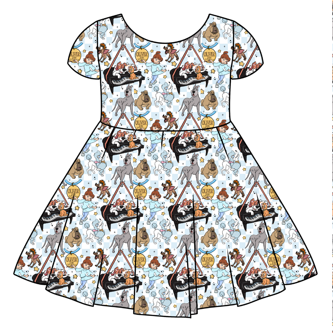 Big City Besties Honey Girl's Twirl Dress Bamboo - PRE ORDER