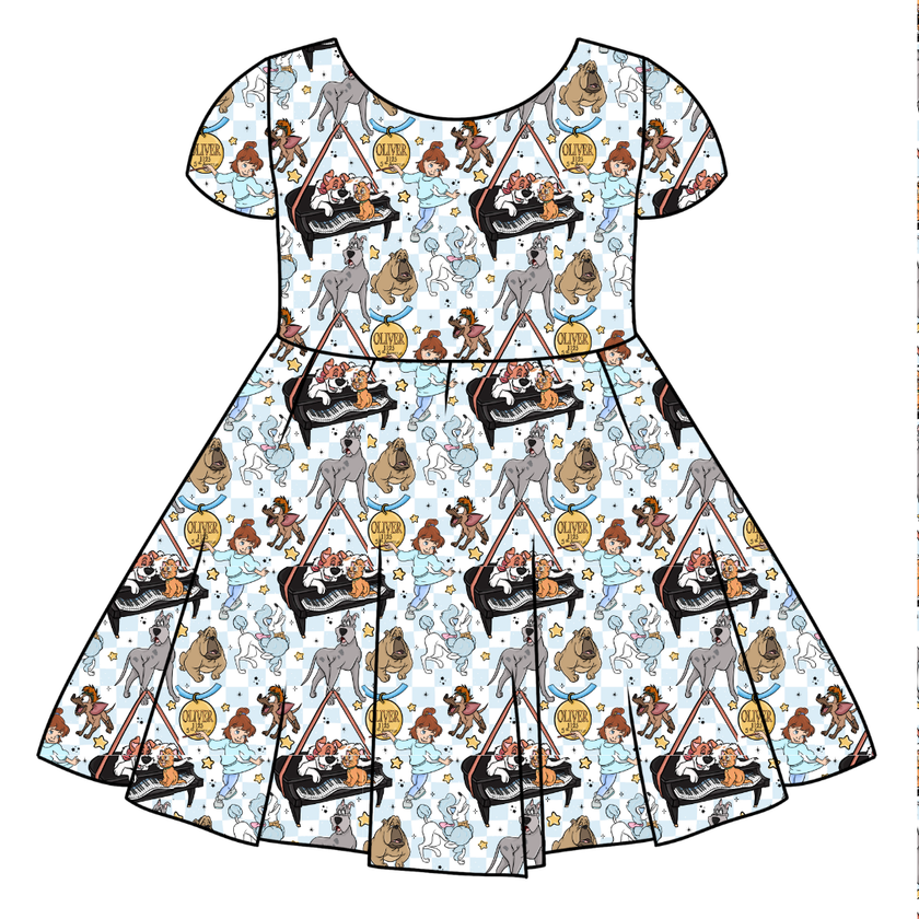 Big City Besties Honey Girl's Twirl Dress Bamboo - PRE ORDER