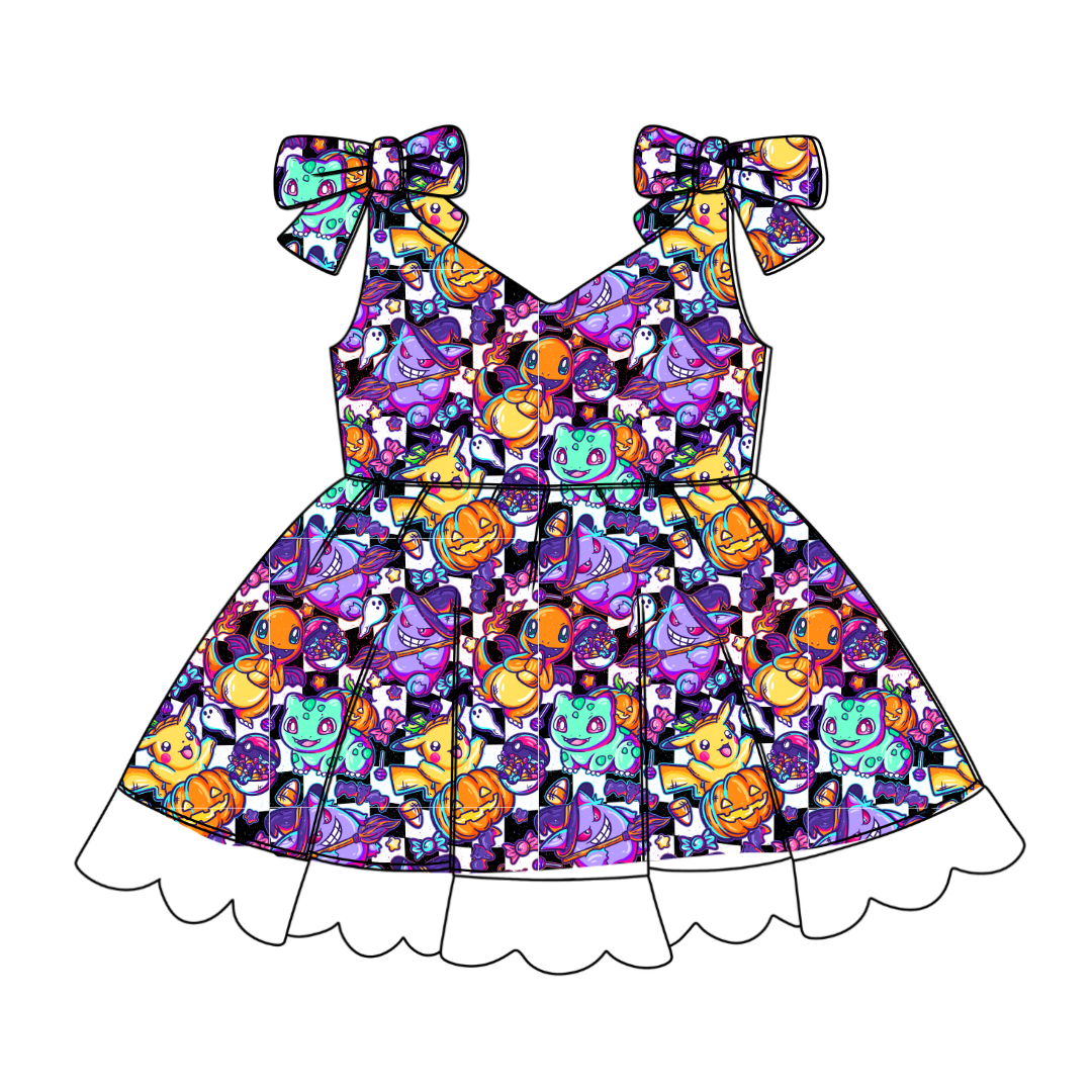 Pocket Monster - Zoe Twirl Party Dress - PRE ORDER