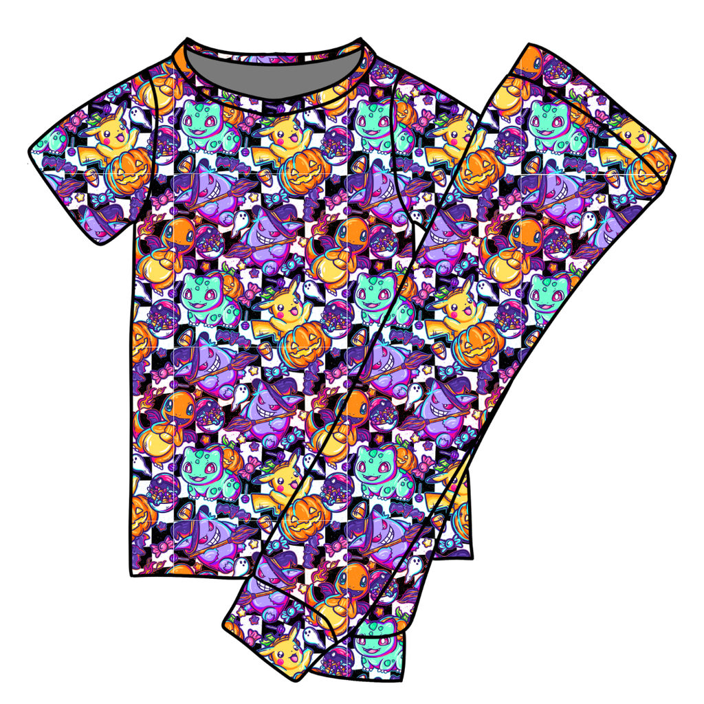 Pocket Monster Cozy Bamboo Short Sleeve Pants Set - PRE ORDER