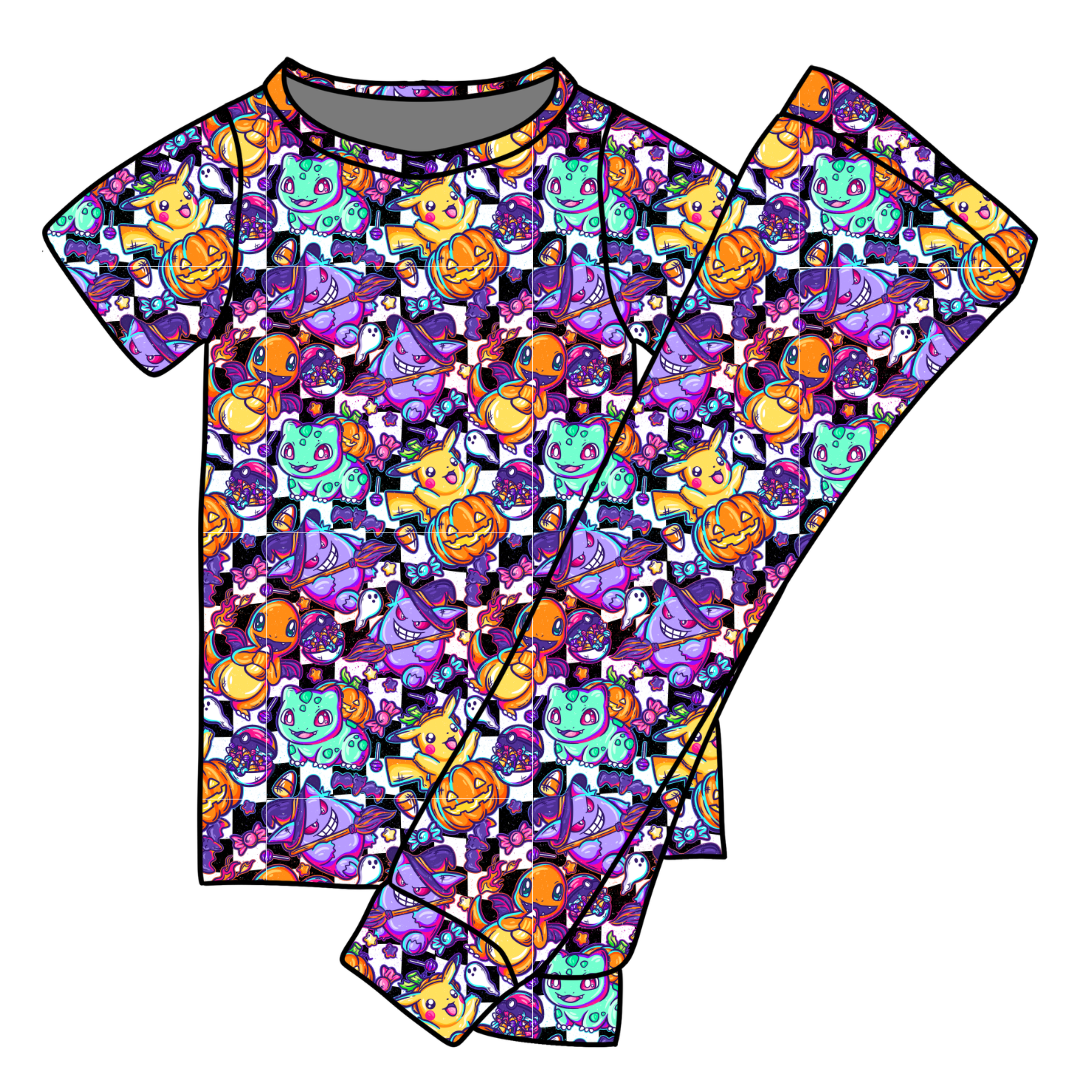 Pocket Monster Cozy Bamboo Short Sleeve Pants Set - PRE ORDER