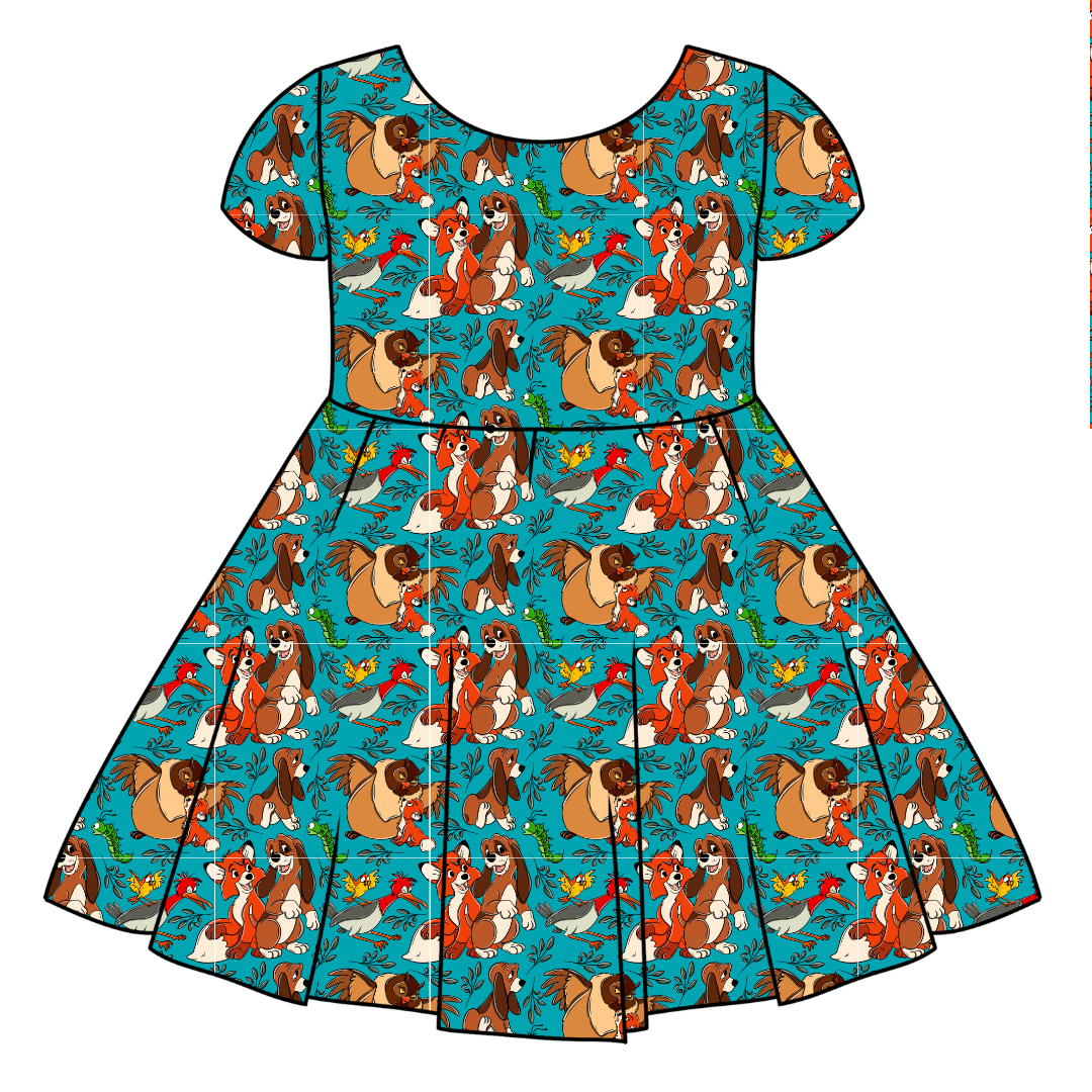 Friends Forever Honey Girl's Twirl Dress Bamboo - PRE ORDER