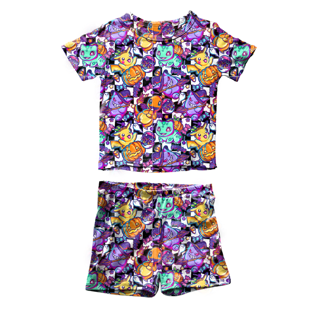 Pocket Monster Fawn Short Sleeve Short Set Bamboo - PRE ORDER