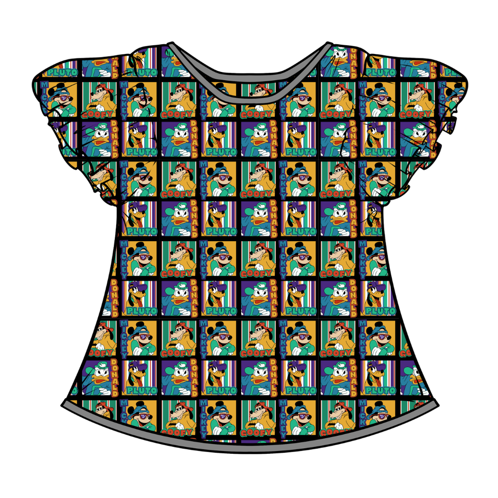 Classic Cool Crew Moon Short Sleeve Flutter Bamboo Shirt - PRE ORDER