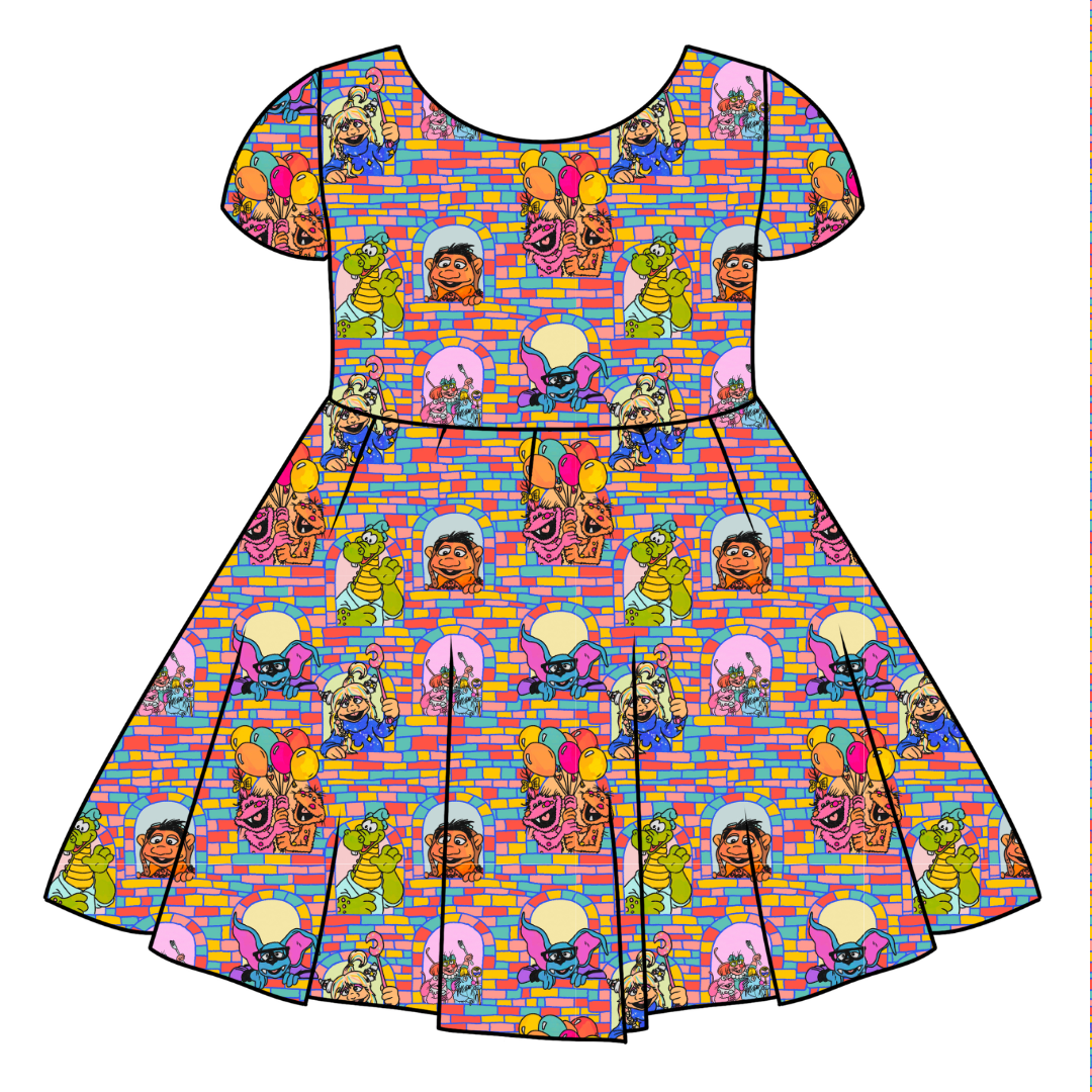 Sunny Side Friends Honey Girl's Twirl Dress Bamboo - PRE ORDER