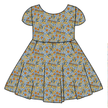 Golden MVP Honey Girl's Twirl Dress Bamboo - PRE ORDER