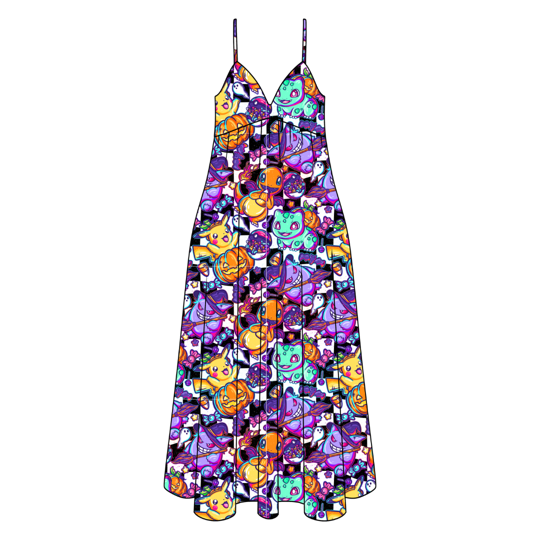 Pocket Monster Harper Women's Low Back Dress Bamboo - Pre Order