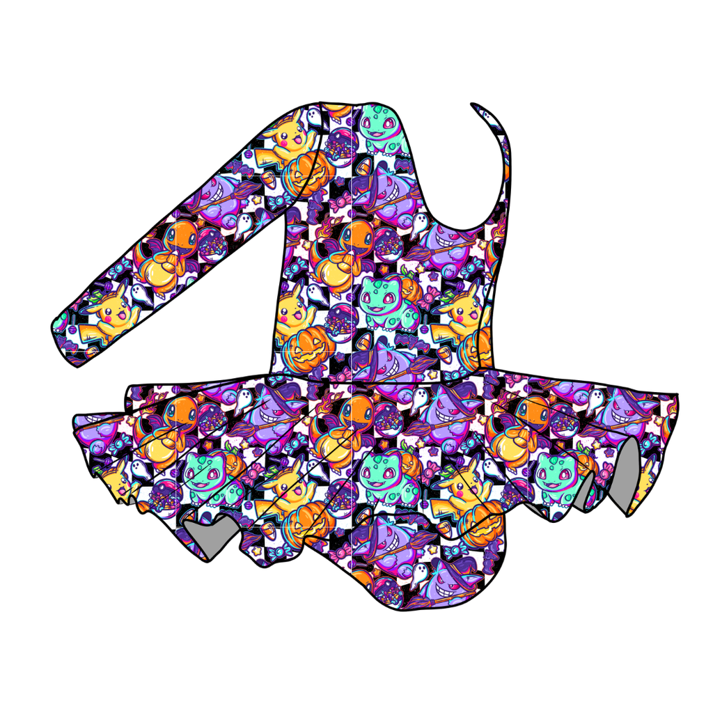 POCKET MONSTER - Grace Long Sleeve Skirted Leotard - PRE ORDER